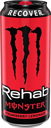 Monster Rehab Strawberry Lemonade + Energy, Energy Drink, 15.5 Ounce (Pack Of 15) #TOP1