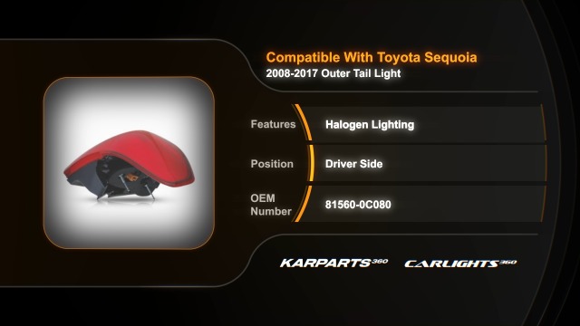 Amazon.com: For Toyota Sequoia Tail Light Assembly 2008-2017