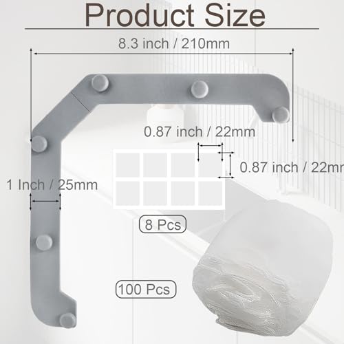 Escurridor triangular para fregadero con 100 bolsas de malla desechables miniatura 2