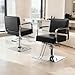 Hairdresser Barber Salon Chair,Capacity 330 Lbs - with Heavy Duty Hydraulic Pump, 360° Swivel Adjustable Spa Beauty Equipment, Hair Stylist Women Man for Barbershop,Home Hairdresser (Black)