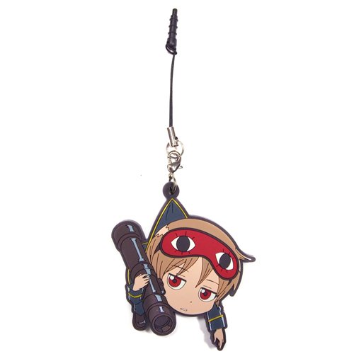 Strap Gin Tama Okita Tsumamare en caoutchouc souple pour fermeture éclair