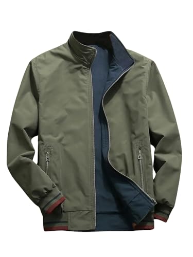 Lymio Jackets || Jacket for men || Lightweight Outwear Jacket (J-6-Green-XL)