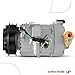 A-Premium A/C Compressor with Clutch Compatible with Ford Mustang 5.0L 2018-2025, with 6SBH14C Compressor