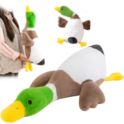 Canard colvert en peluche doudou doux oiseau réaliste 29.5 cm collection faune
