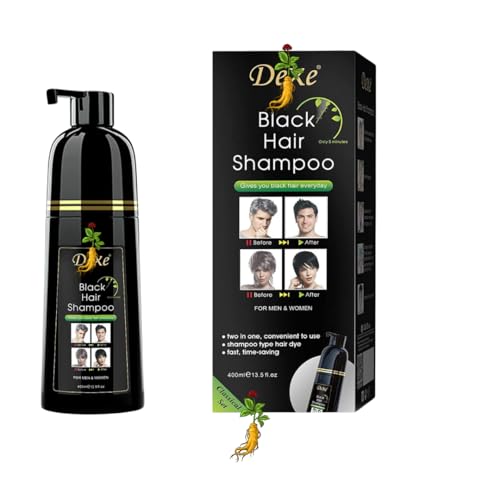 DEXEInstant Black Hair Shampoo 2-Bottle Value Bundle – Gentle Botanical Formula, Unisex, Quick & Easy Application, 100% Grey Coverage by Generic - Used condition - Image 2