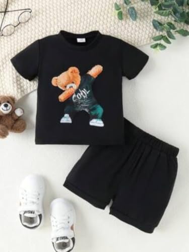 Image of THIIYA KIDS Boys Cotton Co-Ord Set | Printed T-Shirt & Shorts | Soft Comfortable Summer Wear for Kids