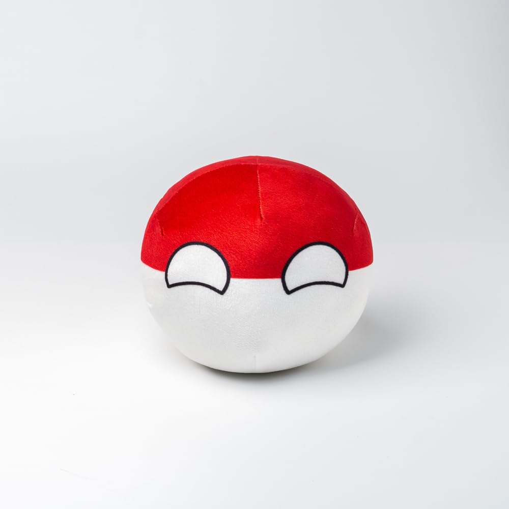 Countryball Polandball Oreiller En Peluche – Drapeau 20 Cm – Cadeau éducatif Pour Enfants, Déco Rigolote