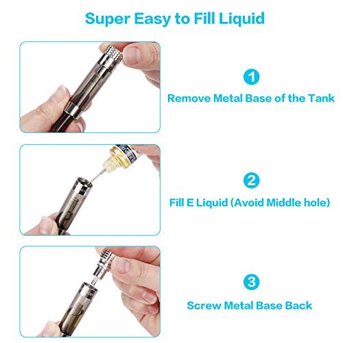 Vape-Pen-Kit-E-Cigarettes-Starter-Kit-Micro-USB-Recharge-Vape-Pen-x-2-MONVAP-M2-Complete-Ecigs-Set-900mAh-Recharge-Battery-16ohm2ml-Atomizer-Double-Pen-with-Premium-Vape-Liquid-No-Nicotine