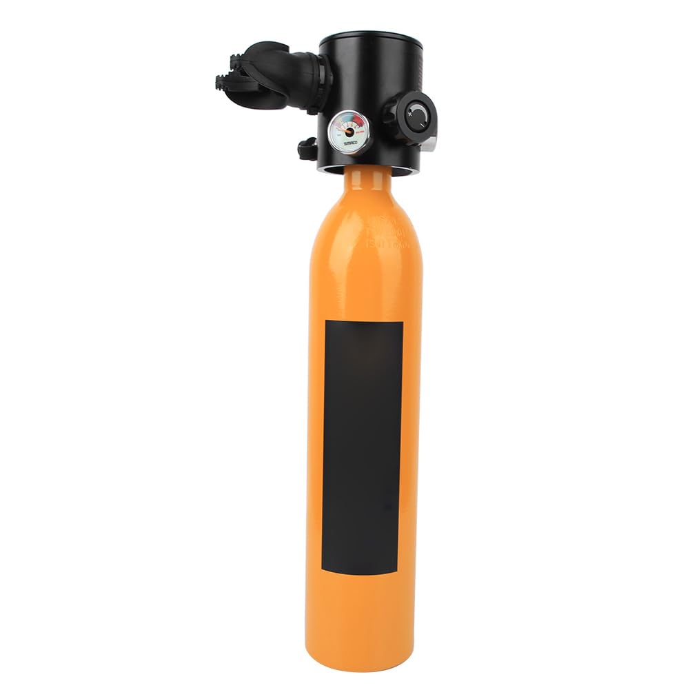 RESPIRATORE DA IMMERSIONE CON BOMBOLETTA DI OSSIGENO PER SUBACQUEI PROFESSIONISTI, CAPACITÀ 0,7 L, COLORE VERDE