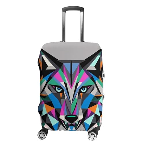 Carry on Luggage Cover Coyote Wolf Beast Suitcase Covers for Luggages Tsa Approved Travel Luggage Sleeve Protector Elastic Suitcase Protector Anti-Scratch Washable Fits 19-30 Inch Case -L