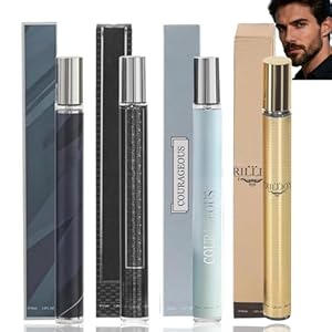 4Pcs Perfume for Men,Cologne for Men,Men’s Eau De Perfume,Pheromone Perf/ume,Long Lasting Fragrance Mist f/or M/en,Mini Perf/ume,Travel Size Per/fume,Per/fume Gift Set for Him Husband Dad (4x35ml)