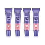 Lansinoh Lanolin Lip Balm, 4 Pack, 0.25 oz Each, Ultra-Moisturizing Lip Care with Natural Lanolin for Dry, Chapped Lips
