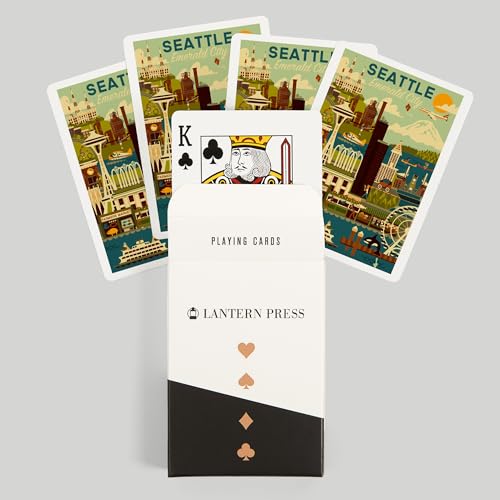 Baraja de Póker Geométrica Seattle 52 cartas miniatura 6