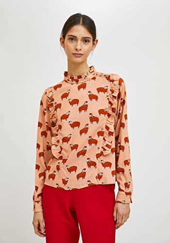 Top fluide Compania FA21SAM37 imprimé animaux pêche taille 38 - 6