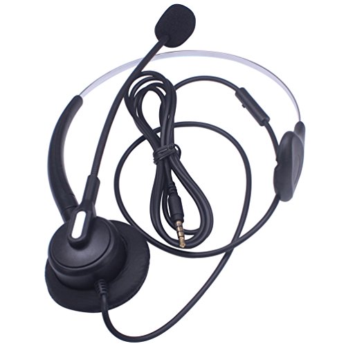 Xintronics Cuffie Telefono Cellulare Mono, Microfono a Cancellazione del Rumore, Auricolare 3,5 mm per iPhone Samsung Huawei Blackberry HTC ZTE LG Cellulari e Smartphone(X103-35M1)