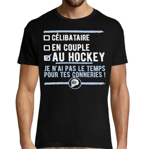 T-Shirt Homme Hockey humoristique idéal pour les troisièmes mi-temps entre amis