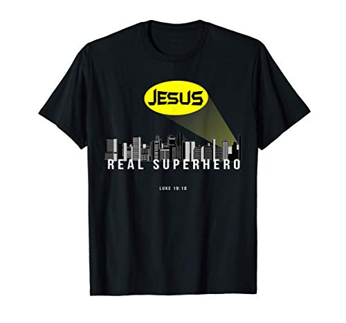 Funny Christian gifts bible verse Jesus Real Superhero Camiseta