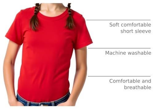 Image of Huata Boys Girls Short Sleeve Tee T-Shirt Crewneck 2 Packs