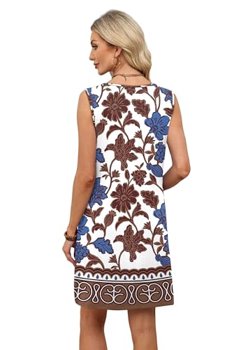 Image of WIHOLL Summer Dresses for Women 2026 Beach Vacation Spring Fashion Clothing Lace Mini Tank Dress with Pockets