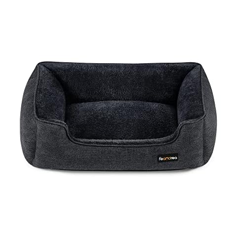 Cama de Lino para Perros con Bordes Elevados Cover