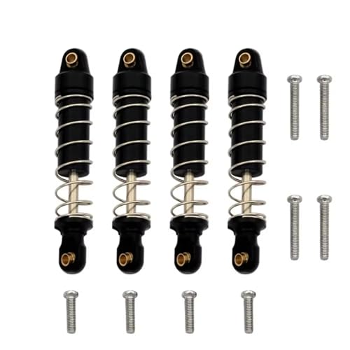 Amortisseur RC TRX4M pour le franchissement outdoor : pack suspension métal noir
