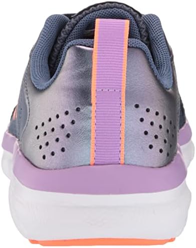 Under Armour Girls Assert 9 Pearl Running Shoe, Utility Blue (500)/Electric Tangerine, 7 Big Kid | Image 2