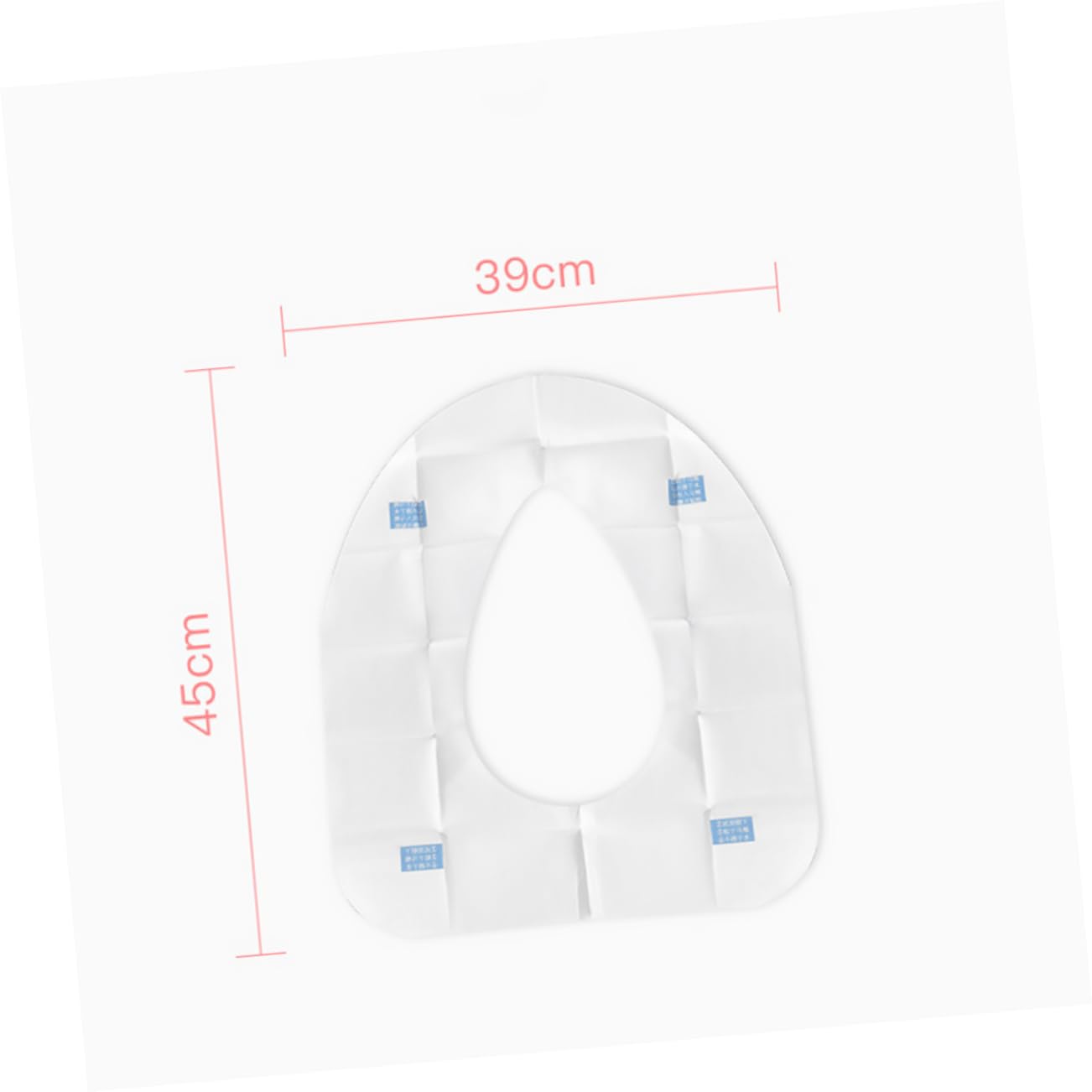 PartyKindom Toilet Seat Cover Flushable 10 Pack Large Size for Pregnant Women Disposable Seat Covers for Toilet Hospital Hotel Use