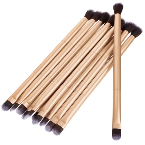 Baluue 20pcs Eyeshadow Brushes Double-headed Makeup Brush Cosmetic Brush Blending Brush