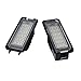 2pcs Car License Plate Light for Volkswagen VW Golf GTI CC Eos Scirocco Beetle Phaeton Rabbit Passat Error Free 3W 18 Led White Rear License Tag Lights Rear Number Plate Lamp Direct Replacement