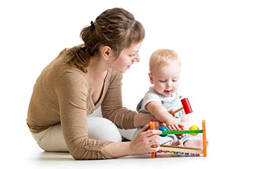 Multicolored Replacement Ball Set (1.75") For Pound A Ball Baby Hammering & Pounding Toys | Durable, Crush-Proof Plastic Balls Perfect For Toddler Pound A Ball Toy & Baby Ball Drop Toys | 6 Ball Set #TOP5