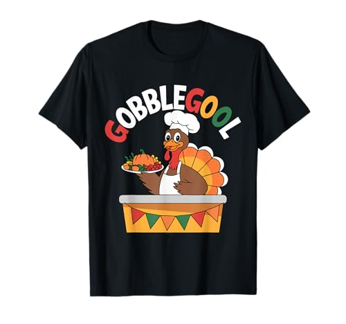Gobblegool Thankful Turkey Day Thanksgiving italien T-Shirt