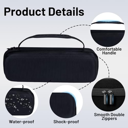 Image of Portable Printer Case, Storage Bag Compatible with Memoking, Memoquneen, Itari, COLORWING, Phomemo M832 /M833 /M834 /M835, for Wireless Mobile Travel Printer Storage USB Cable & Holder Paper (Box Only)