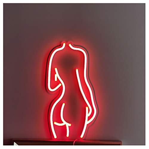 Lowest Price Red Sexy Lady Back LED Neon Sign Lights (Red)