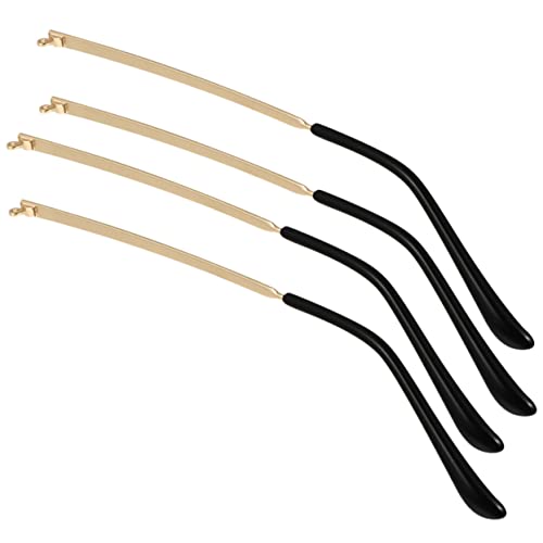 COOLHIYA 2ペア 眼鏡の脚 ネジ アクセサリー メタルグラス ガラス テンプル サングラステンプルチップ サングラステンプルアーム メタルサングラスアーム 金属 フ