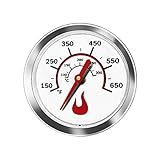 Rejekar 1.8 inch Heat Indicator Replacement for Various Char-Broil Brand Models Grill Thermometer