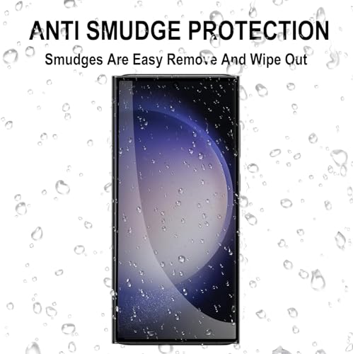 Image of Elvana Screen Protector for Samsung Galaxy S24 Ultra, 3D Ultra Clear [Anti-Scratch] Tempered Glass Max Coverage [Fingerprint Unlocking][Impact-Resistant][Anti-Fingerprint] Screen Film