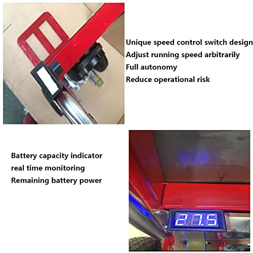 TYX Sackkarre Treppensteiger Elektrisch, Tragbarer Schwerlastwagen Mit Einstellbarer Geschwindigkeit, Geeignet Zum… – Bild 6