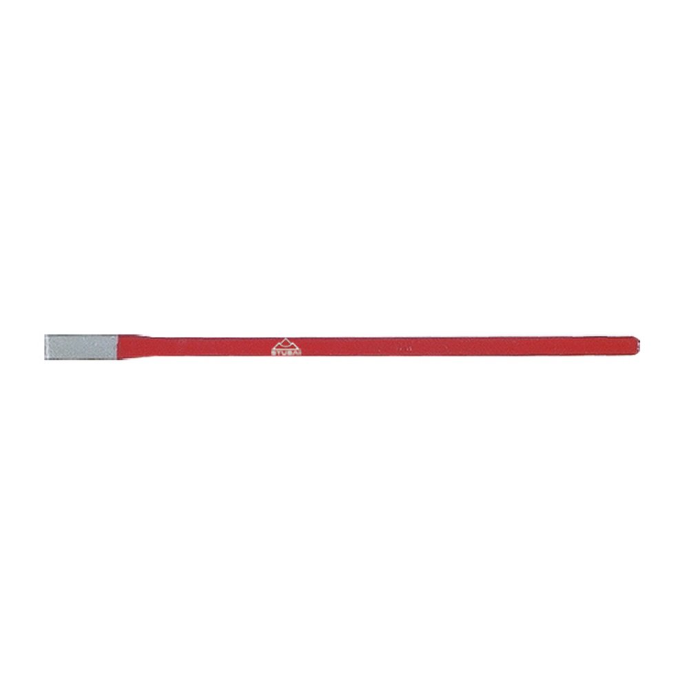 Stubai 103902 Chrome Vanadium Steel Electrician's Chisel, Silver/Red, 10 mm