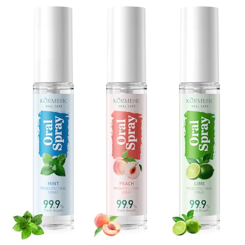 Mundspray Mit Fruchtgeschmack 3 Stück 18 ml Atemerfrischer Mundspray Gegen Mundgeruch Tragbares Spray für Frischen Atem Gegen Mundgeruch (Farbe-C)