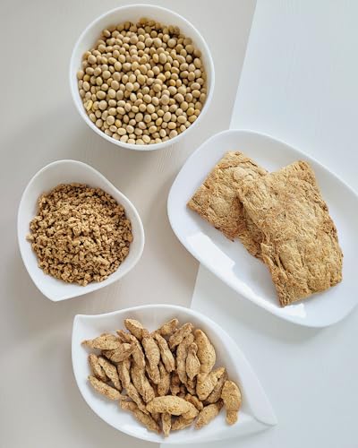 Soja Granulat 1kg – Veganer Fleischersatz - Sojagranulat, Sojaschnetzel - Proteinreich & Ideal für Chili sin Carne, Bolognese, Burger - Alternative zu Hackfleisch - Soja Schnetzel von Green Essence