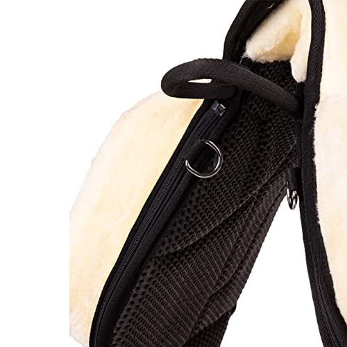Foto von QHP - Bareback Pad Super Soft, Reitpad, Schwarz, Weich (Schwarz/Creme, Full)