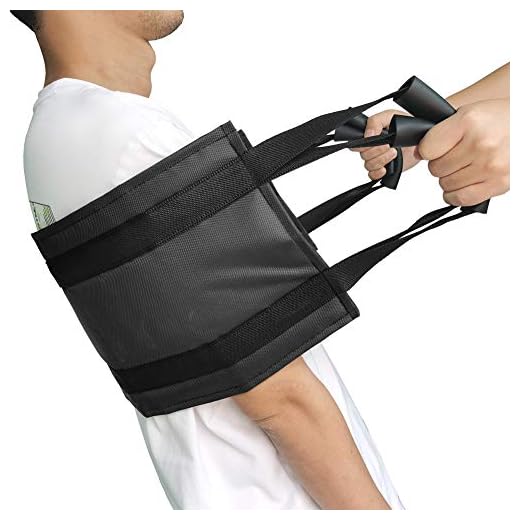 31.5 Inch Padded Bed Transfer Nursing Sling for Patient, Elderly Safety Lifting Aids Home Bed Assist Handle Back Lift Mobility Belt for Patient Care