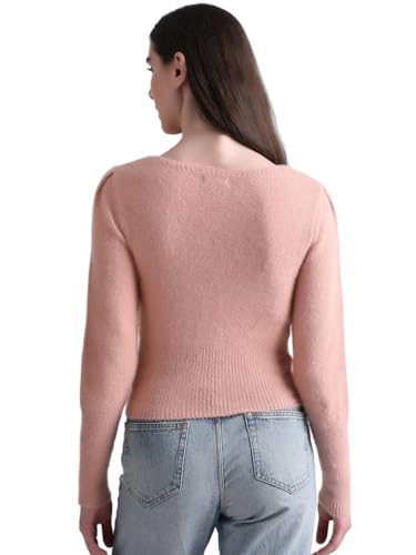 Image of Only Women's Nylon Blend Round Neck Sweater