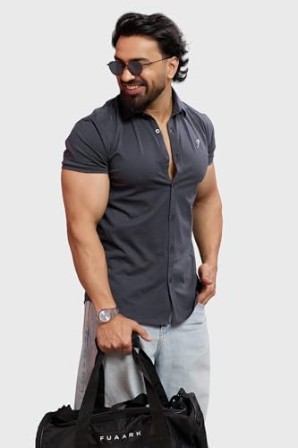 Image of FUAARK Mens Slim Fit Breathable, Lightweight & Stretchable Shirt for Casual wear