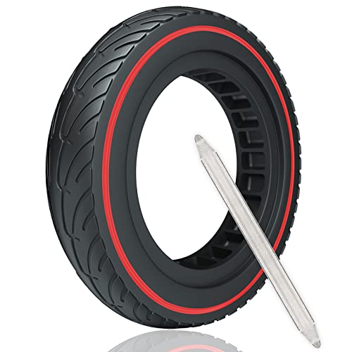 OUXI Xiaomi M365 Reifen, 8,5 Zoll Ersatzreifen Solid Reifen Für Mijia Mi Xiaomi M365/M365 Pro Elektro-Scooter Vollgummi Tyre Reifen 8.5 Zoll Ersatzräder (L-1 Stück Rote) Cover