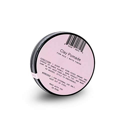 Firsthand Supply Clay Pomade Travel Size - Clean & Non-toxic Hair Care Ingredients - Long Lasting & Easy to Restyle - 1oz (29ml)