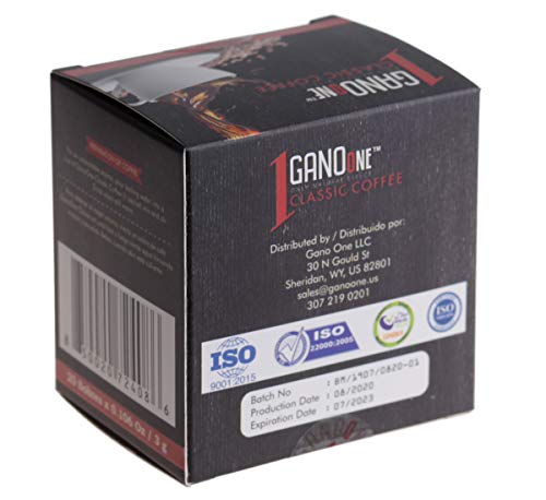 1 Box GanoOne Classic Coffee - Reishi Mushroom Instant Coffee - with Organic Ganoderma Extract - Easy to Use 20 Single-Serve Sachets - Image 5