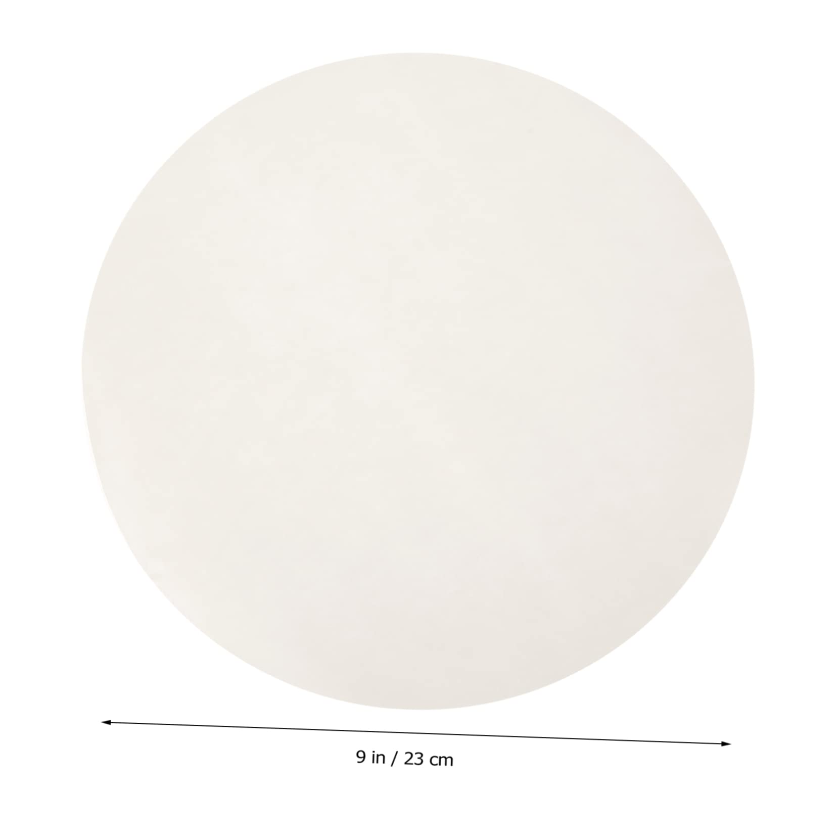 DECHOUS Papel Pergamino Antiadherente 23 Cm Redondo, Papel Para Hornear Pasteles y Bandejas, Resistente Al Aceite y Agua, Ecológico, Para Uso Horno y Microondas, Paquete De 500 Hojas