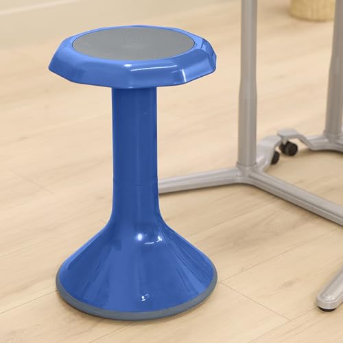 Image of Back2School Express Wobble Sensory Stool - 20in Active Seating Balance Chair for Kids, Flexible Seating for School, Homeschool, Blue
