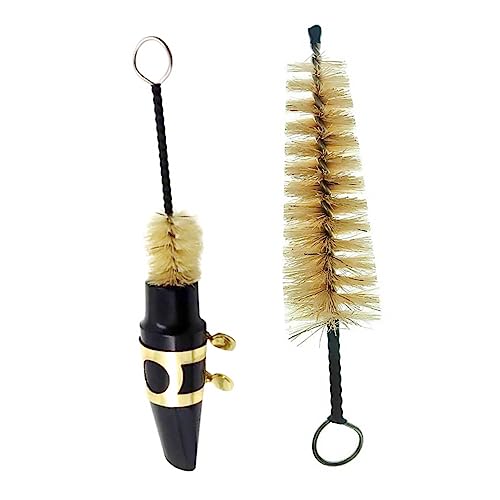 FUNOMOCYA Saxophone Ligature Cleaning Brush Saxophone Brush Set Flute Accessories for Sax Maintenance